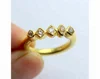 Wholesale Price Top Quality Natural Beautiful 18" Gold Plated 925 Sterling Silver Herkimer Diamond Quartz Rough Ring