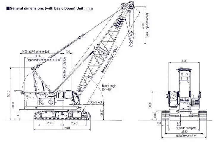 Crawler Crane Support Boom Lattice Ihi Cch500 Crawler Crane Boom Parts