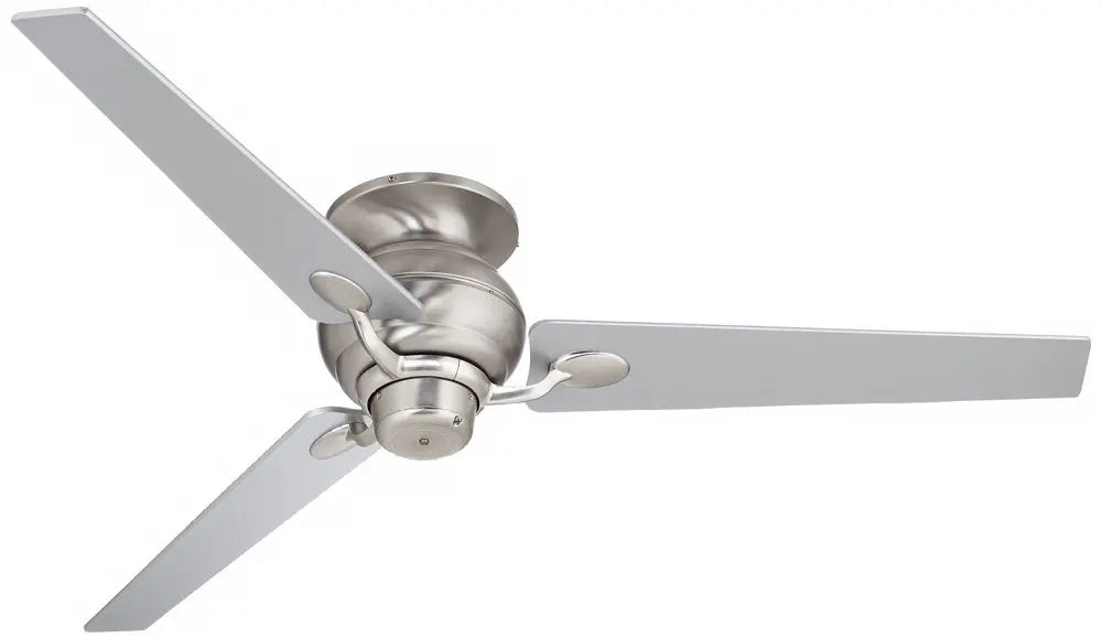 60" Spyder Hugger Steel and Silver Taper Blades Ceiling Fan