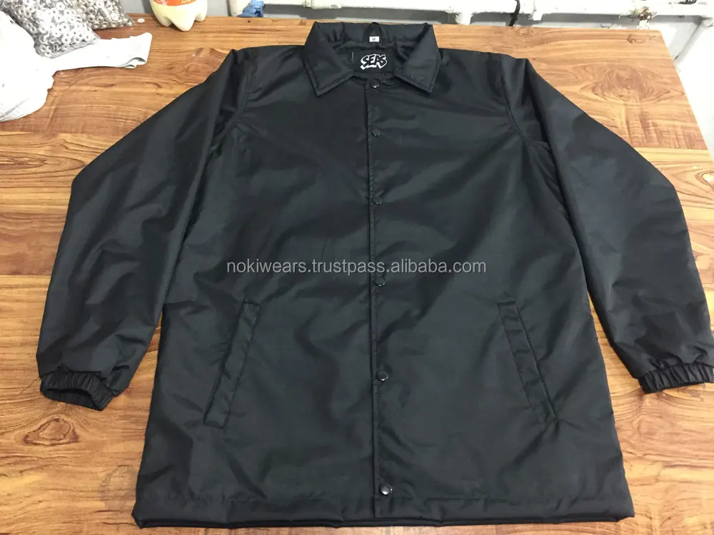 Custom Coaches Jacket High Quality Nylon Coaches Jacket Wholesale Windbreaker Jackets Buy High