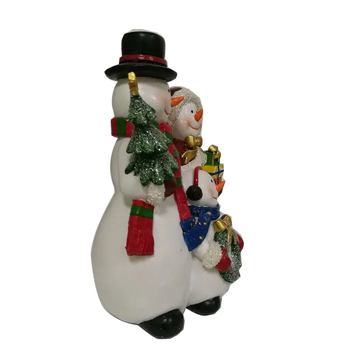 resin snowman statue