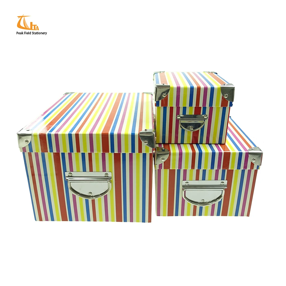 Oem And Odm Good Quality Paper Color Printed A4 Cardboard Storage Boxes