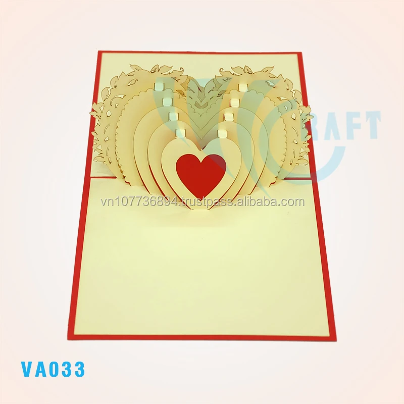 Love 3d Greeting Pop Up Card Handmade Vietnamhandmade Cards Buy Pop Up 3d Cardpop Up Card