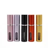 OEM 5ML Cylindrical Shape Aluminum Perfume Atomizer with Windows