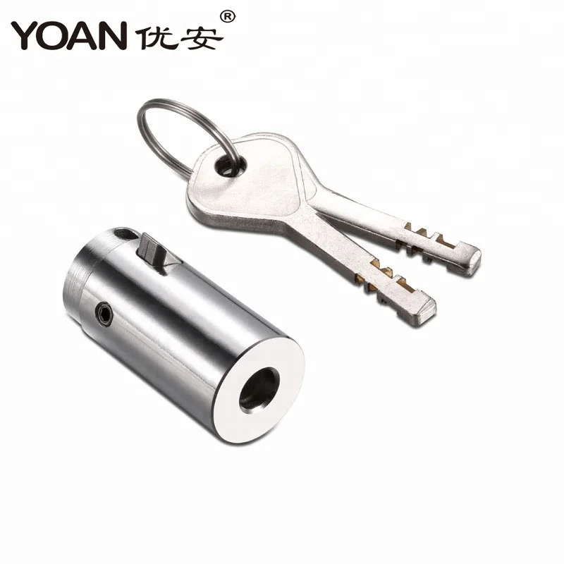 High Security Brass Key Stainless Steel Cylinder Disc Lock For Vending