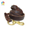 Braided Genuine Leather Dog Leash K9 Walking Training Leads
