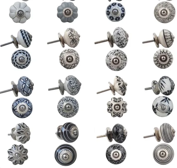 Mixed Rose Ceramic Drawer Knobs India Handle & Pulls [ck 240