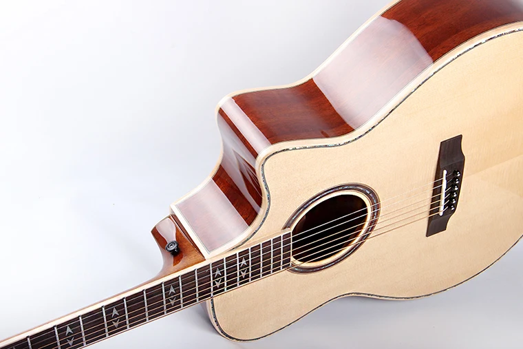Solid Wood Guitar Chihiro Gxt1s Solid Cutaway Acoustic Guitar Buy