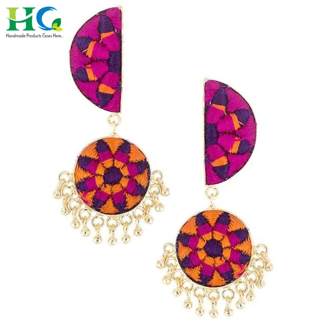 Thread Earring Designs/drop Silk Thread Earring Available At Bulk Price