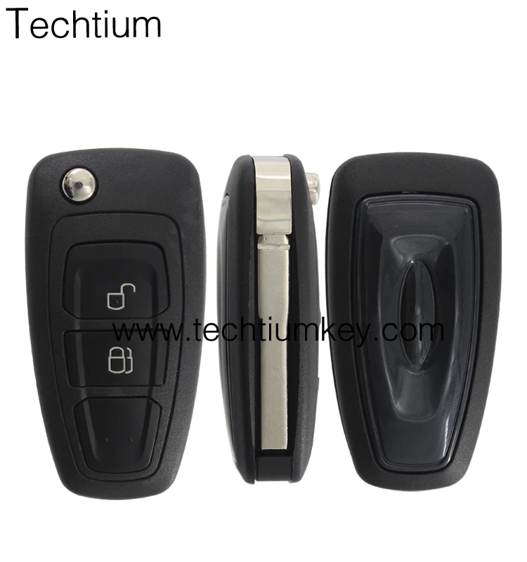 Techtium Key For Ford 2 Button Car Flip Remote Key Blank Fob For Ranger ...