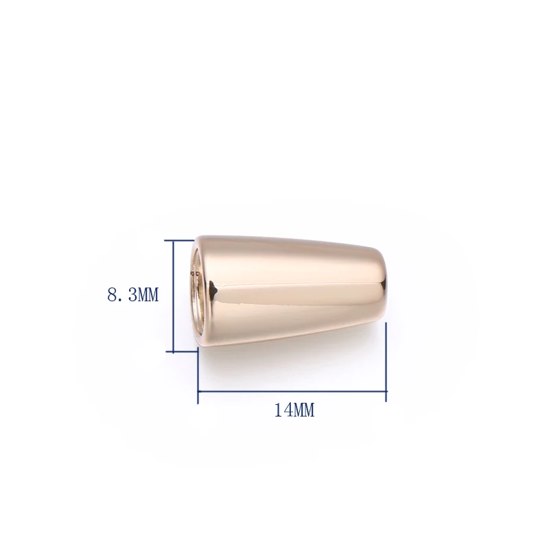 Luxury drawstring metal cord end caps for swimwear