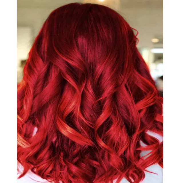 Раствор красного цвета для волос