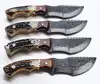 Custom Hand Forged Damascsu Steel Tracker Knife