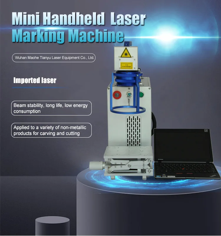 Memory Card Making Machine Handles Mini Fiber Laser Marking Machine On