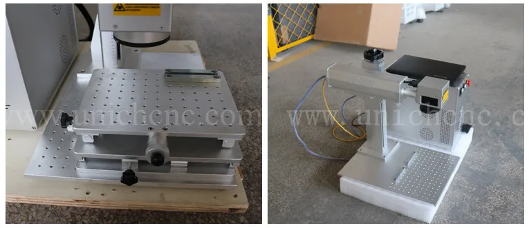 Mini split Portable 20W 30W Jewelry Gold silver Metal sheet Fiber laser marking machine
