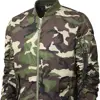 Camouflage Nylon Bomber Jacket Size 4XL \Fashion Zip Up Men\Women Flying Bomber Jacket\Striped Trim Pattern Bomber Jacket