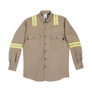 FR Cotton Long Sleeve Shirt Work Wear Uniform Protective Clothing FR Cotton Long Sleeve Shirt Work Wear Uniform Protective Clothing