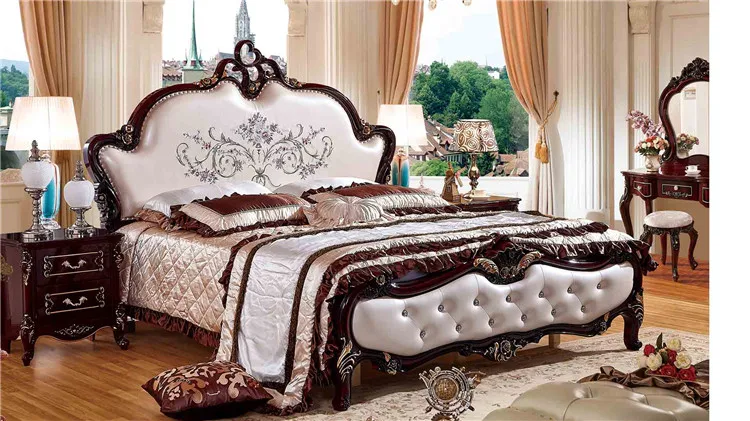 Antique Bedroom Furniture Wood Royal Luxury Italian European French ...