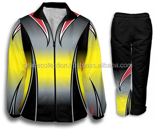 Hot Sublimation Fire Design Sport Team Wear Professional Tracksuit