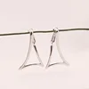 Hot Sale Fashion Jewelry Large Triangle Gold/Silver Stud Earrings for Women