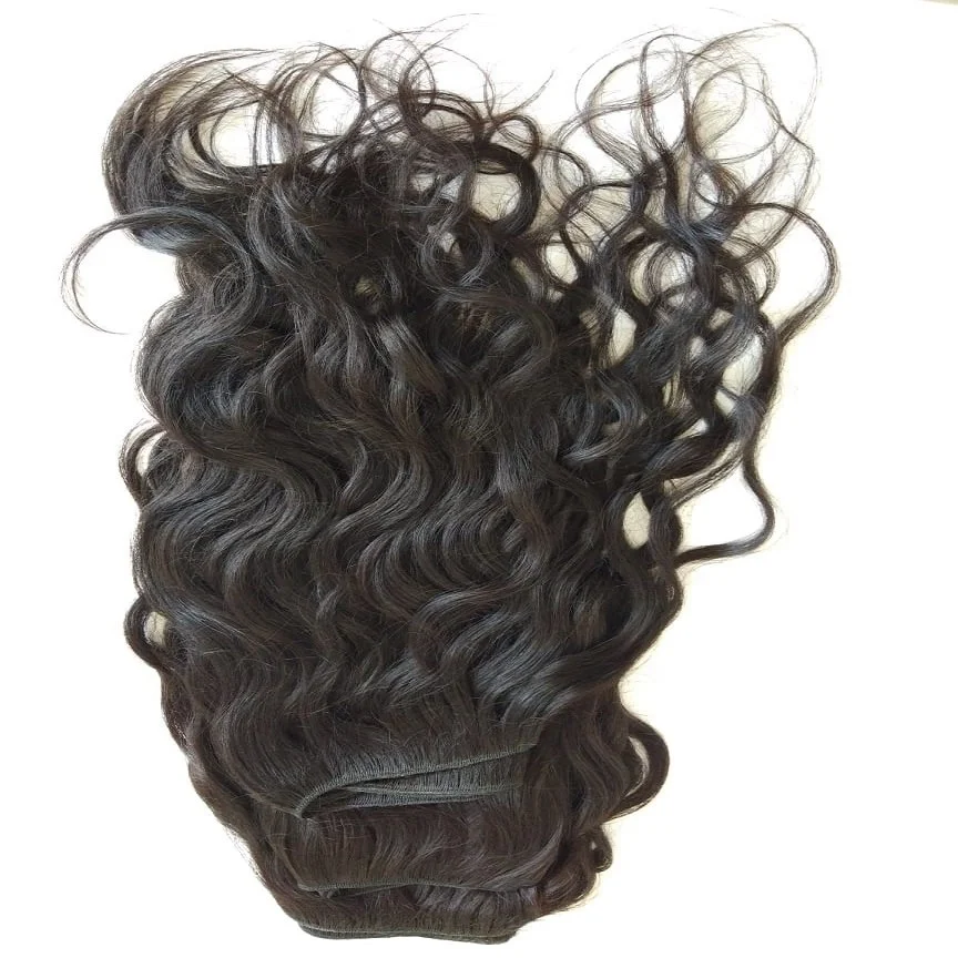 South Indian Raw Remi Temple Wavy Double Wefted Hair Single Drawn ...