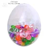 120 mm flat bottom Easter surprise egg candy chocolate storage 100% food grade transparent plastic egg wholesale