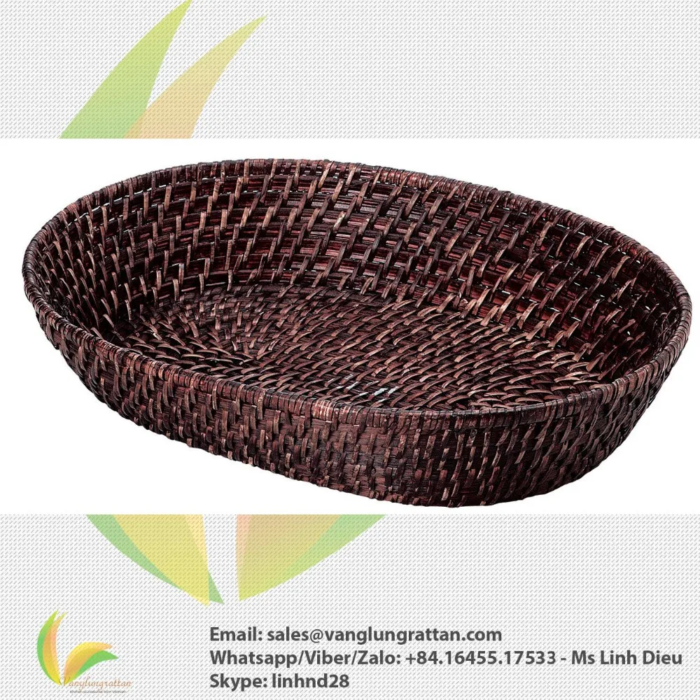 New Designed 2018 Set Of 2 Wholesale Rattan Basket From Vietnam Buy