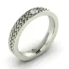 Charu Jewels Standout from the mob by stacking this outstanding Cloud Nine 18kt White Gold diamond ring for women