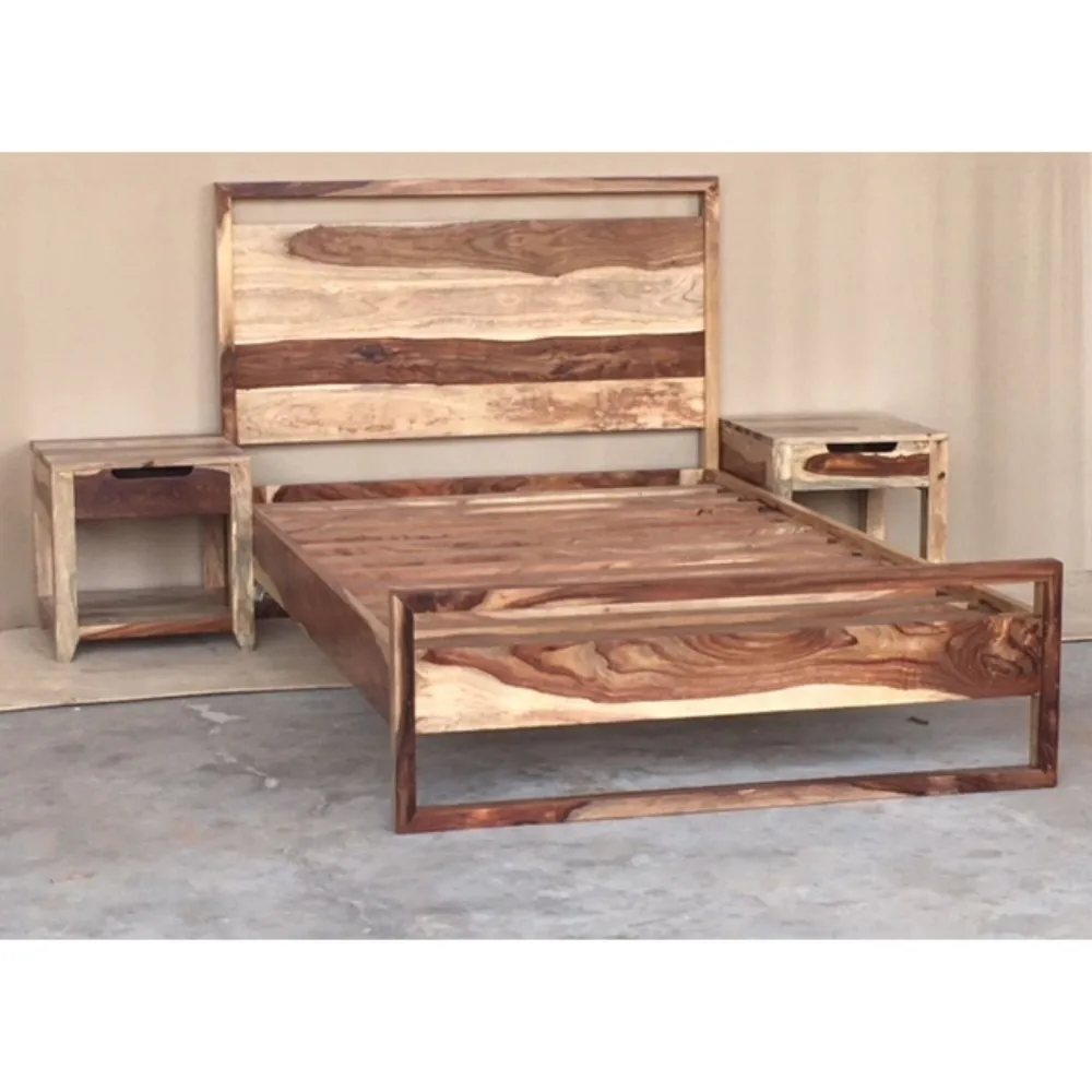 Modern Solid Sheesham Wood Bed Buy Sheesham Wood Beds Rajasthani Sofa