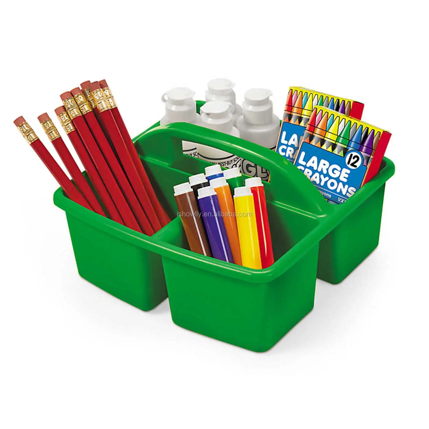 Stylish Storage Green Classroom Supply Caddies Durable And Easy To