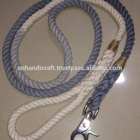 braided rope dog leash