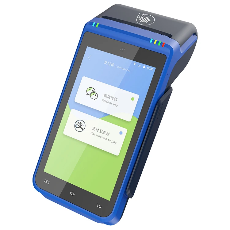 带58毫米热敏打印机的移动 pos android 手持式 posbank pos 终端