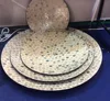 High quality best selling special newest designed natural MOP inlay round plate from Viet Nam