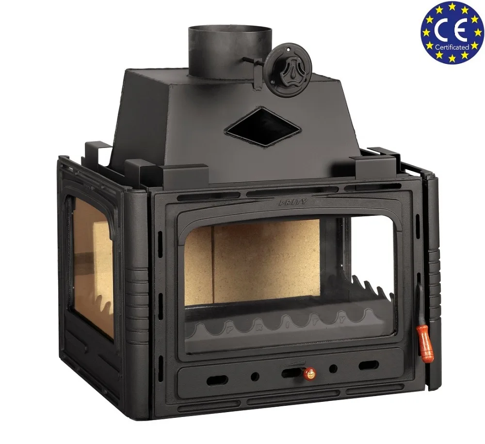 Wood Burning Fireplace Insert For Installation Prity 3c Three Sides