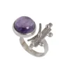 Eternity 925 sterling silver amethyst gemstone ring wholesale 925 Sterling silver jewelry