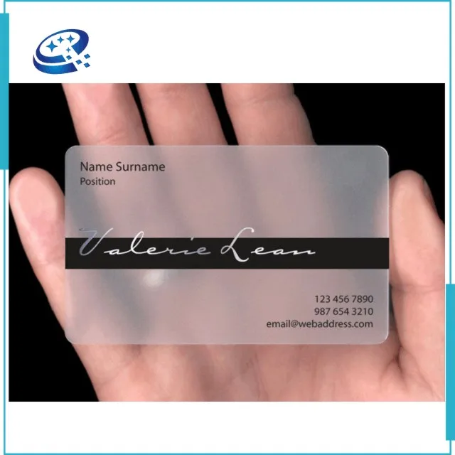 Printable Name Card/pvc Clear Namecard/plastic Transparent Cards Buy