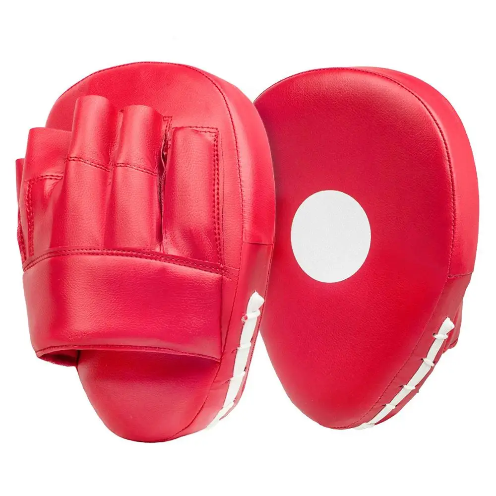 Boxing Focus Mitt Punching Mitts Pad Target Training Glove for Martial Arts Red