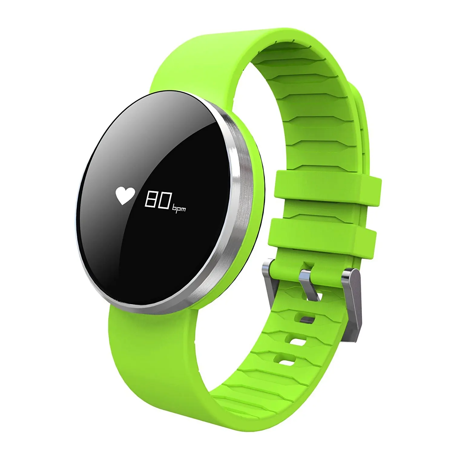 Smart Watches Calories Pedestrips Mileage Tracks Blood Pressure Heart Rate Real-Time Monitoring Fitness tracker Emergency Makeup Mirror IP67 Waterproof Sport Bracelet (green)