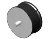 Rubber to Metal bonded Vibrating Road Roller Pad Diameter 168 X 98 ( M20 X 21 Deep thread)
