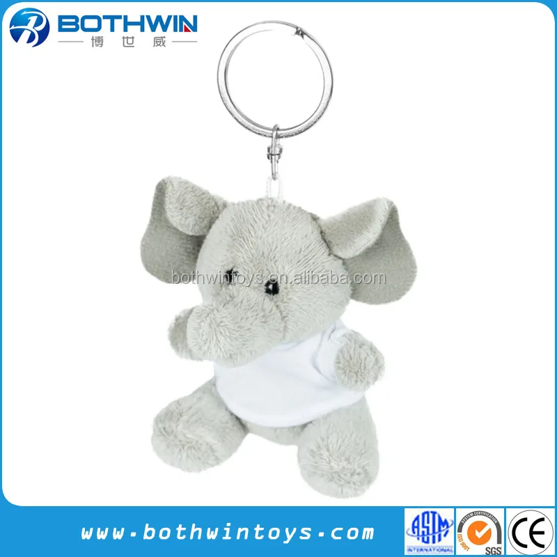 plush elephant keychain