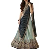 This winning combination of traditional and chic elements will uplift with mehendi Lehenga.