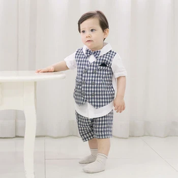baby boy checkered suit