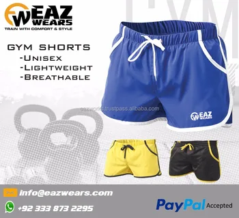 mens polyester gym shorts