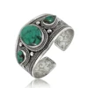 Fantabulous turquoise gemstone antique cuff bangle indian 925 sterling solid silver jewelry handmade bangles supplier