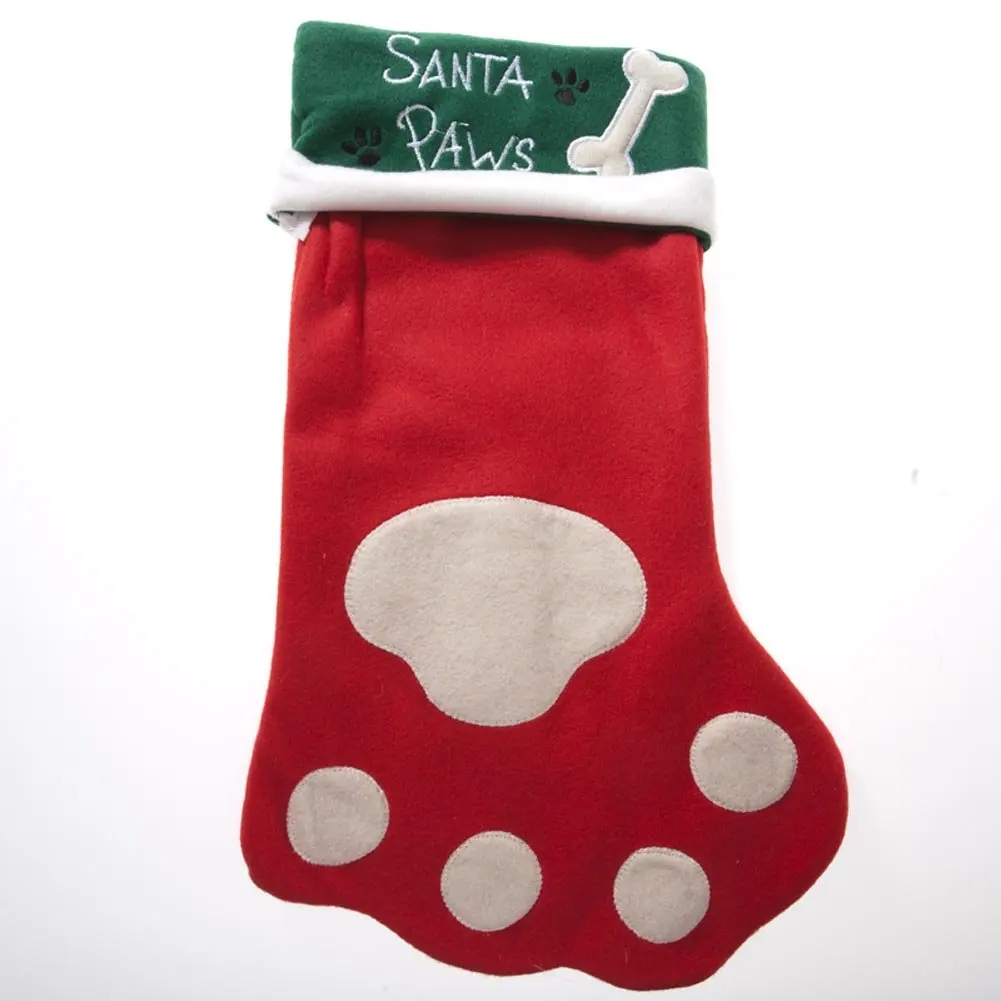 Flomo {Nygala Corp} Plush Paw Print Stocking