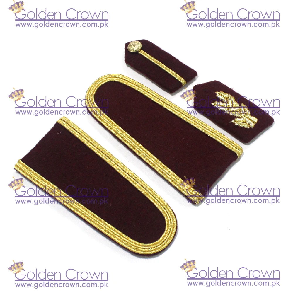 Custom Army Uniform Shoulder Board Military Collar Ranks Custom