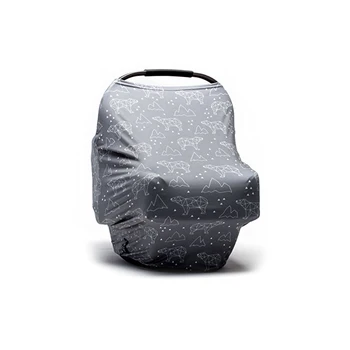 High Quality 100% Organic Cotton Cool Beans Baby Car Seat Canopy And
