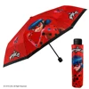 Best Sell Design Red Miraculous Lady Bug Resistant Safe Girl Kid Umbrella Windproof Light Compact Travel 3 Folding Rain Umbrella