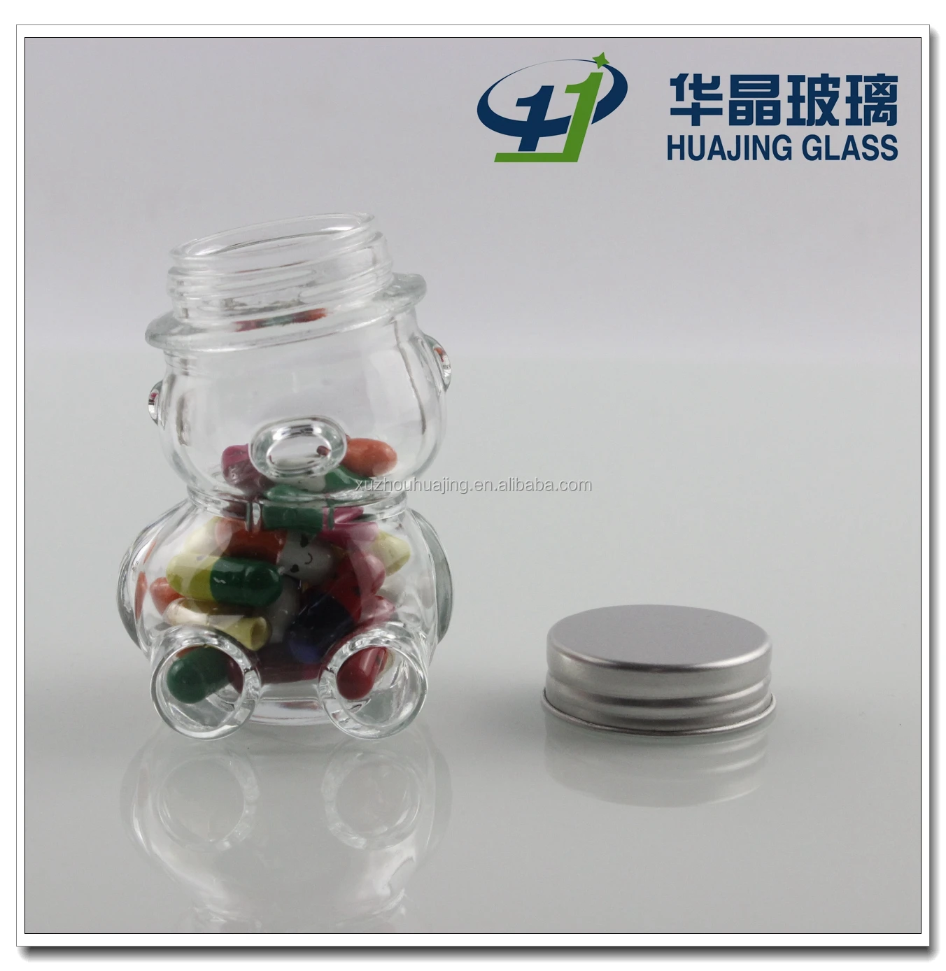 高品质 85毫升 3 盎司透明空玻璃糖果储存罐批发