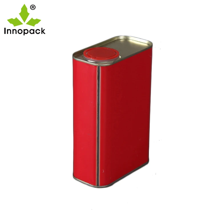 1l Fstyle Tin Can For Oil With Plastic Plug Cap,Square Tin Can With